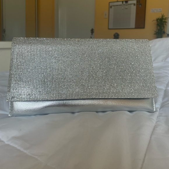 Silver Clutch Bag - Picture 1 of 7